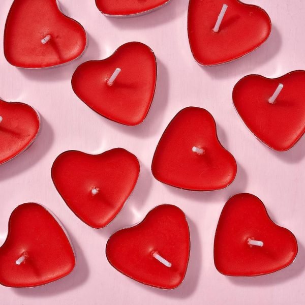 Heart Shaped Love Candle -10 PCS For Home Decoration