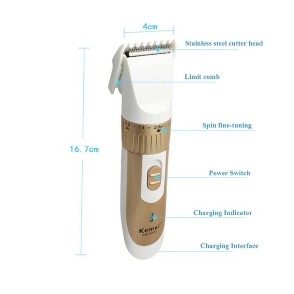 KEMEI KM-9020 Professional Electric Rechargeable Cordless Hair Clipper