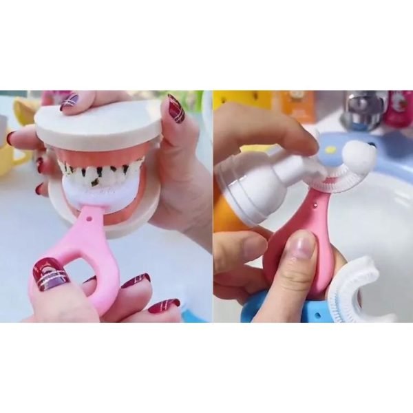 U Shaped Toothbrush For Kids (For 2-12 Years)